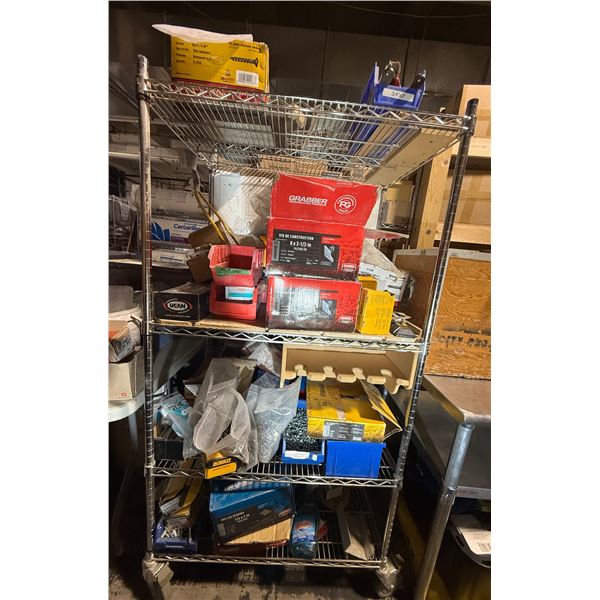 Group of Assorted Bolts, Studs, Wedge anchors, Fastners etc