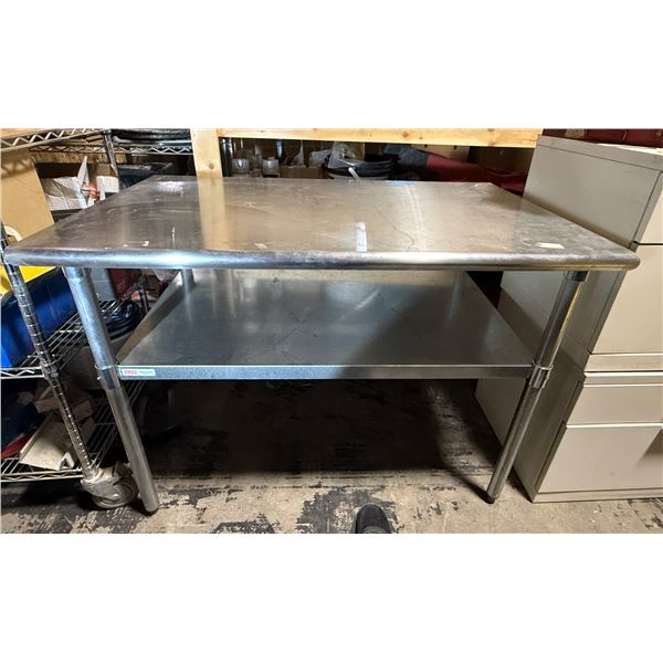 Stainless Steel Industrial Work Table - Approx 48" x 29" x 35"