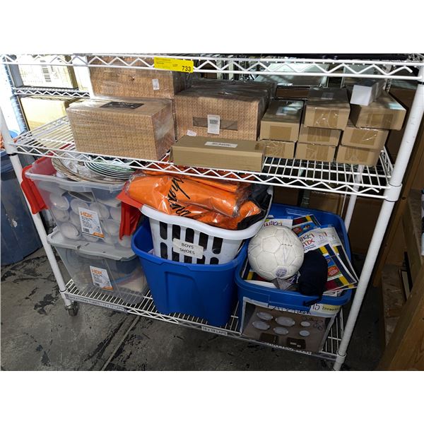 Group of Assorted items - Includes Kitchen Ware, Short handle Pumice, Clothes etc