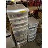 Image 1 : Group of 2 white Storage Drawers with Art & Craft Contents