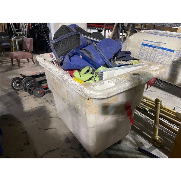 Group of Assorted tools, Equipment and Bin