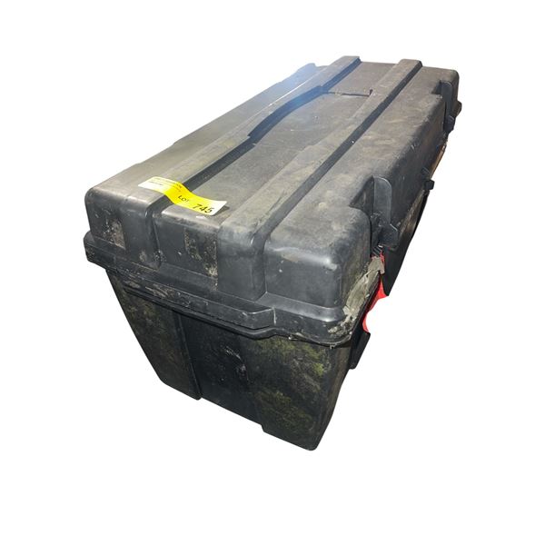 Group of Assorted Nails, bolts, studs and Tool box