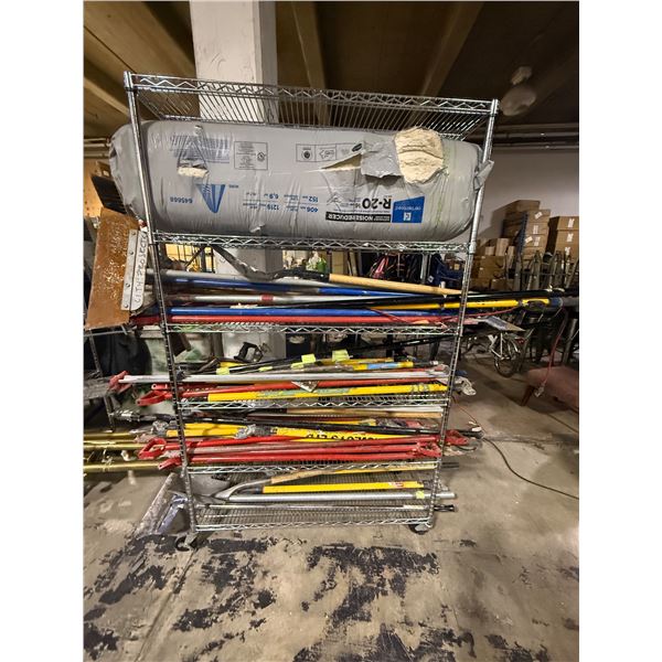 Large Group of Gardening Tools & Certainteed R-20 Sustainable Insulation