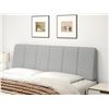 Image 1 : Amazon Basic Faux Linen Headboard Queen - Grey