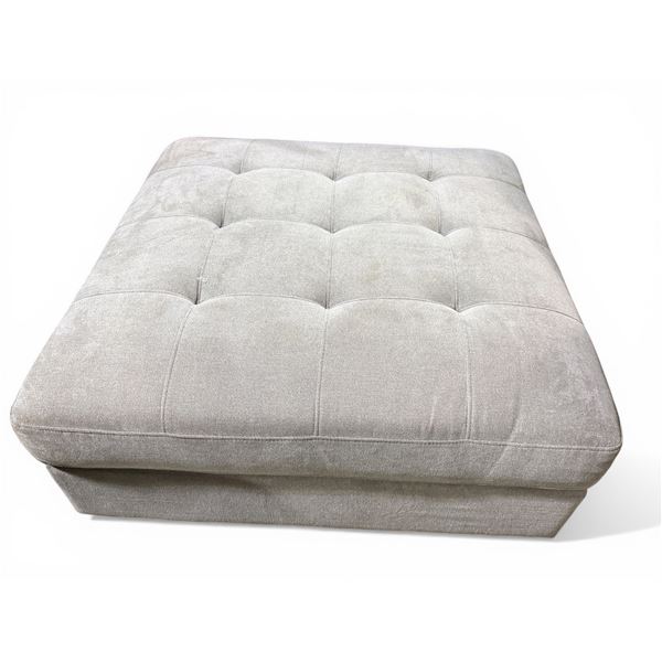 Thomasville Grey Ottoman - Approx  39" x 39" x 17"