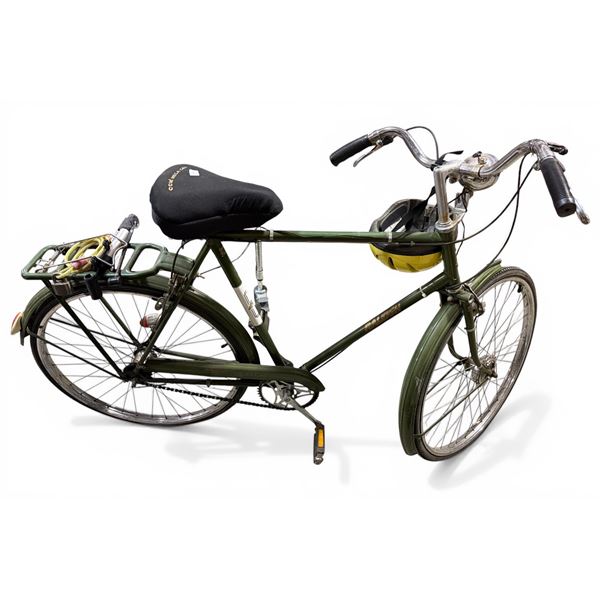Vintage Raleigh Cruiser Bicycle With Rear Rack