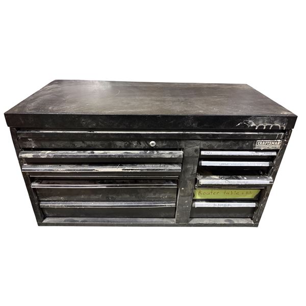 Craftsman Black Tool Cabinet with Contents