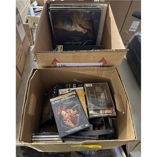 Large Group of Vintage Records & CDs