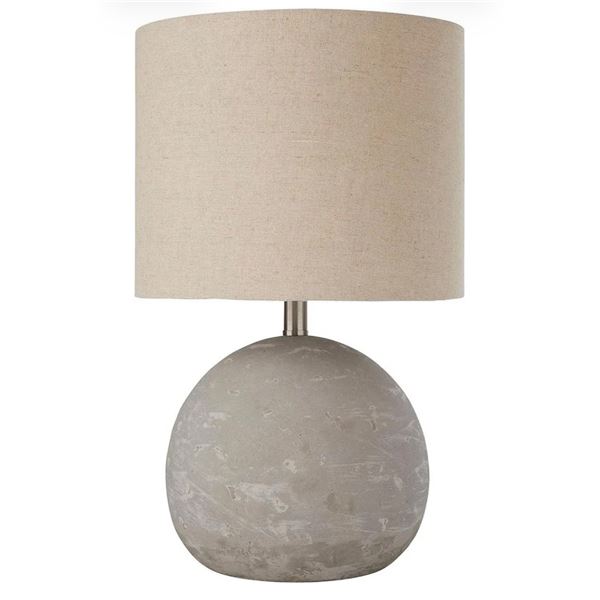 BNIB - Group of 2 Stone&Beam Round Concrete Table Desk Lamp Grey