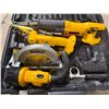Image 3 : Group of Tools - Includes - Tool Box With Contents, DeWalt Circular saw & Hand Saw