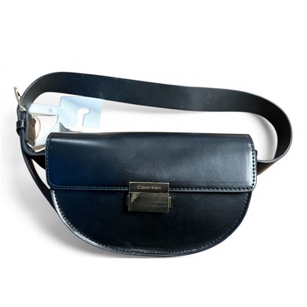 New Calvin Klein Black Leather Purse