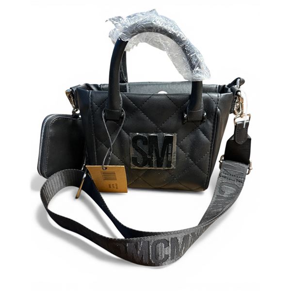 New - Steve Madden Black Leather Purse
