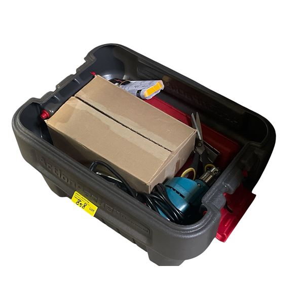 Makita 10mm Corded Drill and Group of Vise-Grips & Hand Tools w/ Hard Case