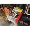 Image 4 : Shelf of Misc Items - Hilti Hammer Drill, Sears Socket Set, Bin of Books, and More