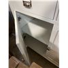 Image 2 : White 2-Drawer Kitchen Island, H37" x W38" x D17"