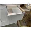 Image 2 : White Wooden Multi-Drawer Bathroom Vanity, H36" xW36" xD22"