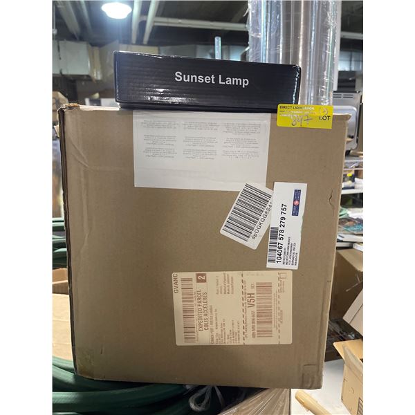 LED Sunset Lamp and Paper Shredder - As-is