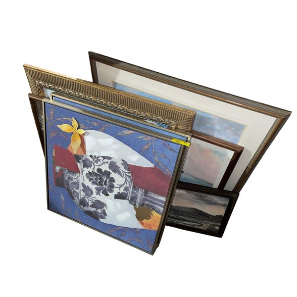 Group of 5 Decor Wall Art - Various Sizes