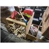 Image 1 : Group of Assorted Construction Materials, Nails, Saw Blade & Tools