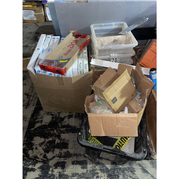 Camfil 24x24x2 Air Filters, Donn Ceiling Components, and Mixed Supplies