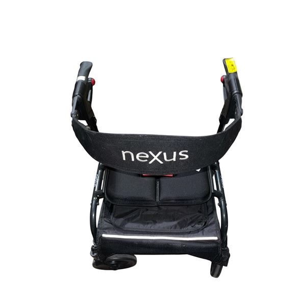 Nexus Black Folding Rollator Walker
