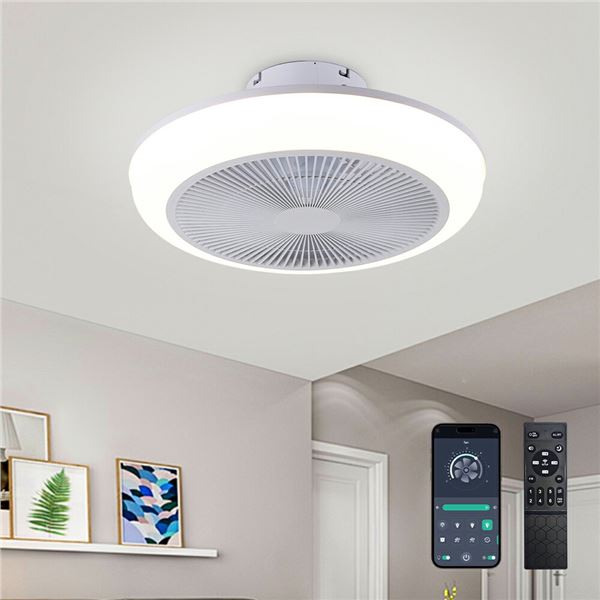 New - BvenuBigLite LED Fan Light - VR: $159 CAD (WS-FPZ179-46R-WD)