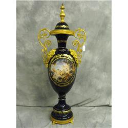 Large French Regency Style Porcelain Urn