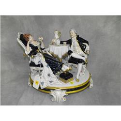 Royal Dux Porcelain and Bisque Figurine