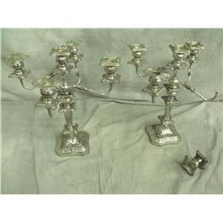 Pair of BIRMINGHAM SILVER CO INC Candelabras