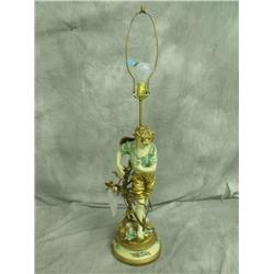 Painted Bronze Lamp