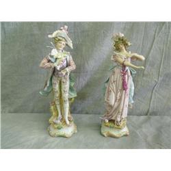Pair of KPM Figurines