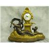 Image 1 : Cast Gilt Bronze Mantel Clock