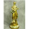 French Bronze Patinated and Savoy Painted Figurine