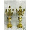 Image 1 : Napoleon II Style Bronze and Marble Candelabra Set