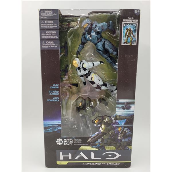 Sealed McFarlane Toys Halo Legends: The Package Action Figures (John-117, Frederic-104, & Kelly-087)