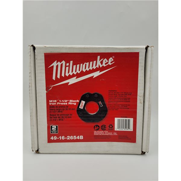 Milwaukee M18 1-1/2" Black Iron Press Ring
