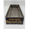 Image 1 : VTG Metal Handmade Wool Socks Box