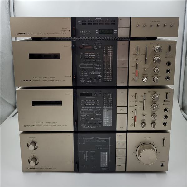 Pioneer Communication Series Hi-Fi Component Rack (Tuner, Cassette Deck, & Amplifier)