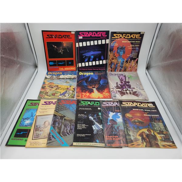 Lot of VTG Dragon & Stardate Magazines