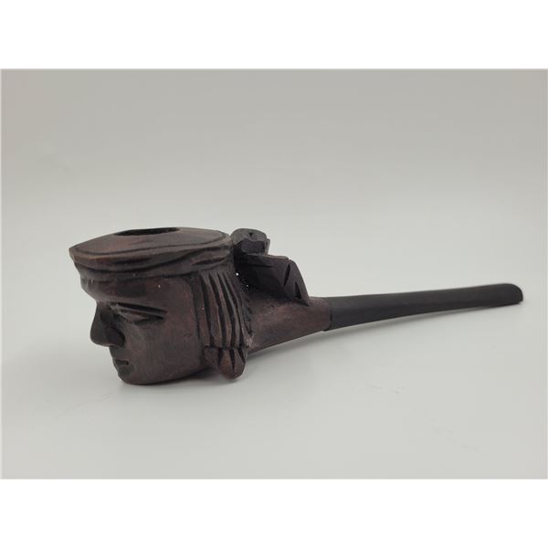 Hand-Carved Figural Pipe