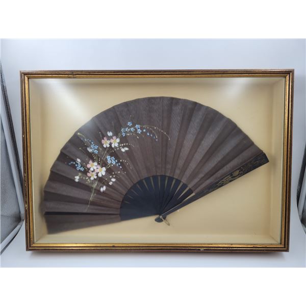 Framed Decorative Asian Wall Fan