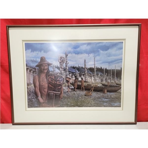 Signed, Framed, & Numbered "Copper Welcome" Print by Justinen