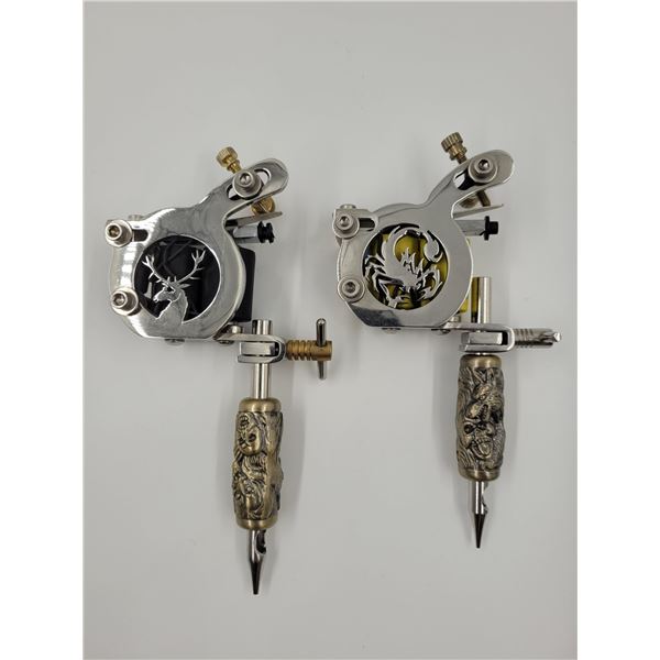 2 Scorpion & Deer Tattoo Machines