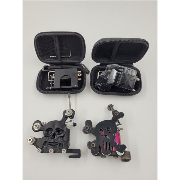 2 Skull & Crossbones Tattoo Machines