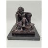 Image 1 : Bronze Child Reading Sculpture