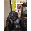 Image 7 : Bronze Child Reading Sculpture