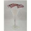 Image 1 : Fluted Art Glass Vase
