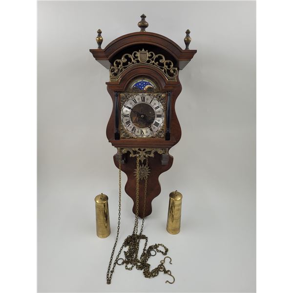 Dutch Moon Phase Wall Clock