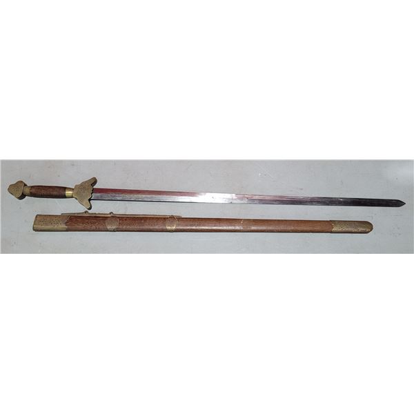 Wooden Handle Sword Replica w/ Sheath