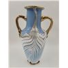 Image 1 : Blue Swirl Art Glass Vase